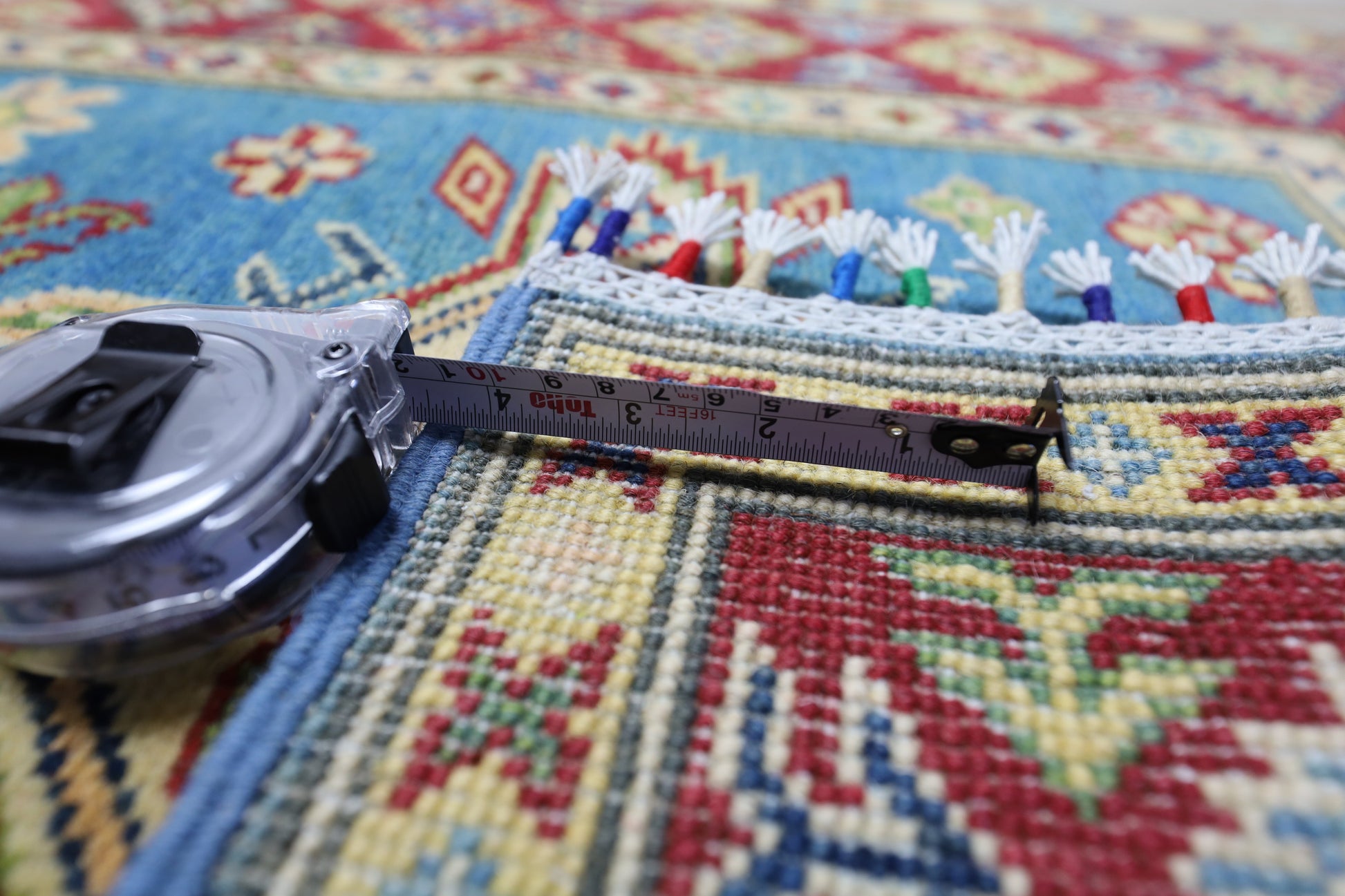 Hand-Knotted Afghani Kazak Wool Rug – 2’9″  x  9’9″ - Nuvé