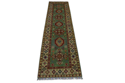 Hand-Knotted Afghani Kazak Wool Rug – 2’9″  x  9’2″ - Nuvé
