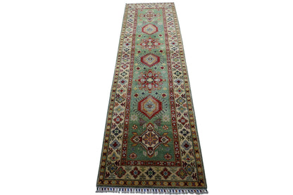 Hand-Knotted Afghani Kazak Wool Rug – 2’9″  x  9’2″ - Nuvé