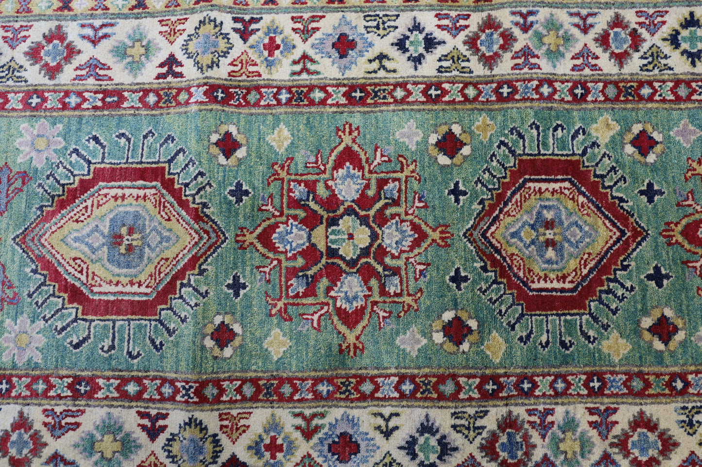 Hand-Knotted Afghani Kazak Wool Rug – 2’9″  x  9’2″ - Nuvé