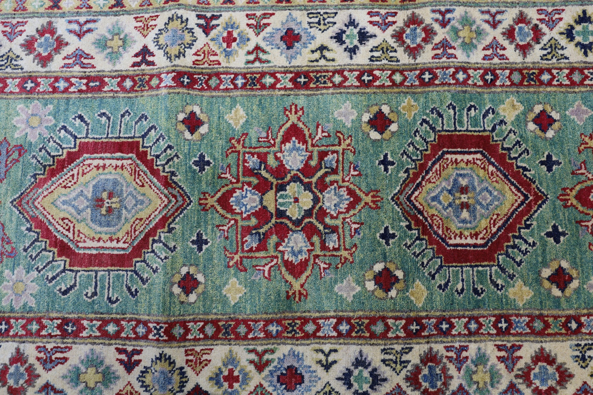 Hand-Knotted Afghani Kazak Wool Rug – 2’9″  x  9’2″ - Nuvé