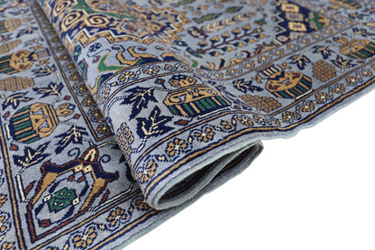 Hand-Knotted Afghani Zerkhaki Wool Rug – 3’4″  x  4’11″ - Nuvé