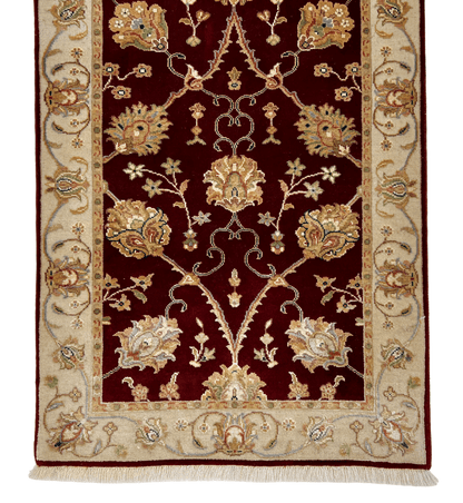 Wool w. silk Kumkapi red/ivo 2x3 - Nuvé