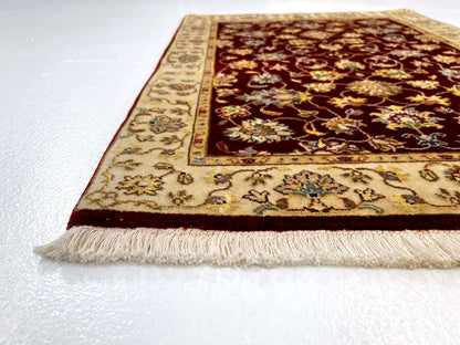 Wool w. silk Kumkapi red/gld 2x3 - Nuvé