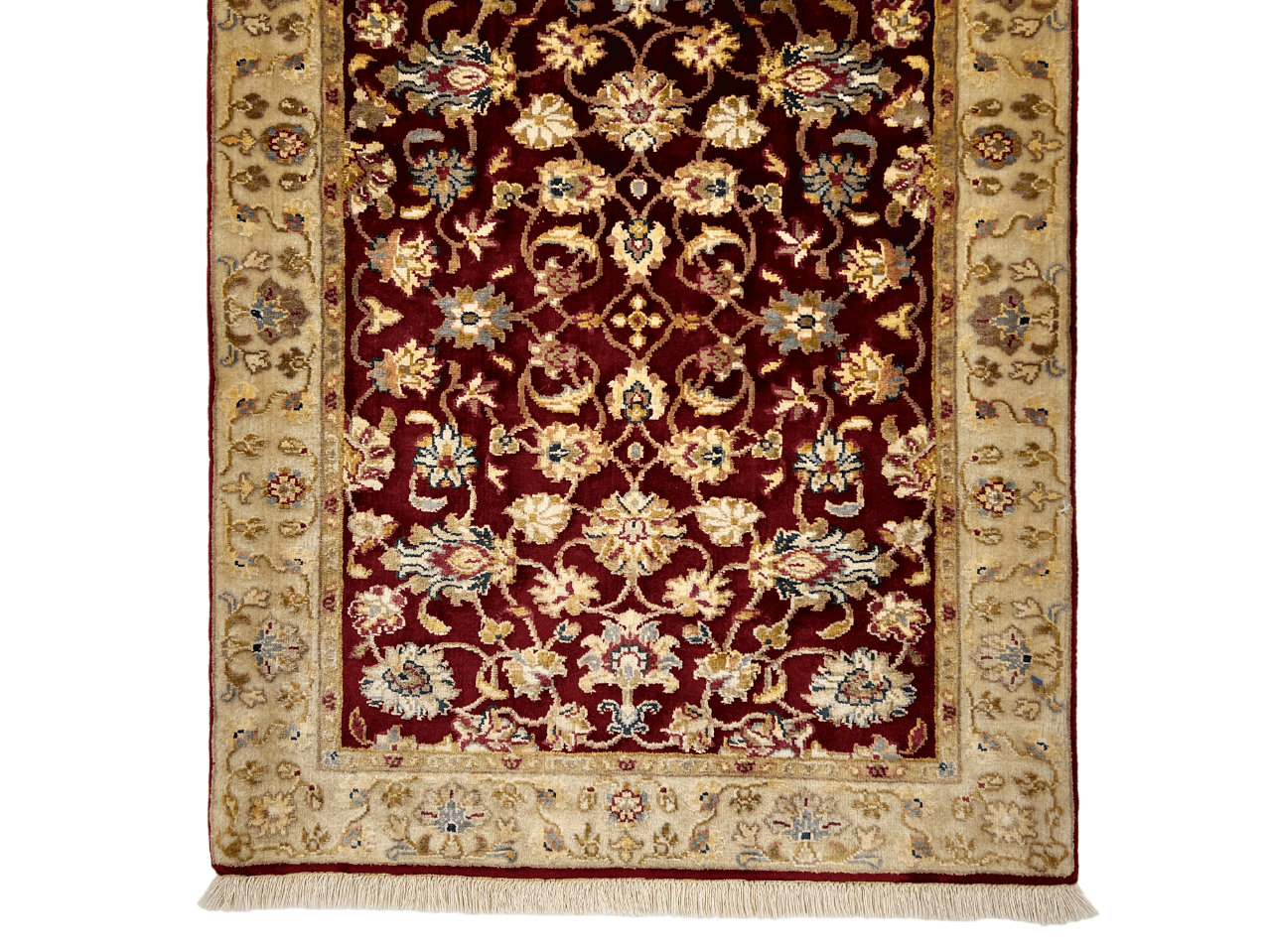 Wool w. silk Kumkapi red/ltgld 2x3 - Nuvé