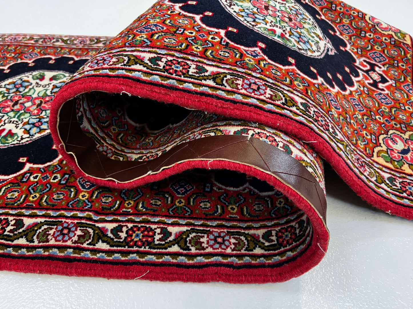 Persian Bijar (2'00"x10'06") red/black/ivory - Nuvé