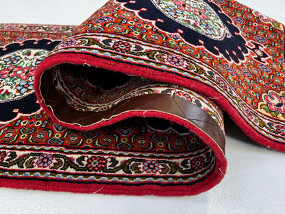 Persian Bijar (2'00"x10'06") red/black/ivory - Nuvé