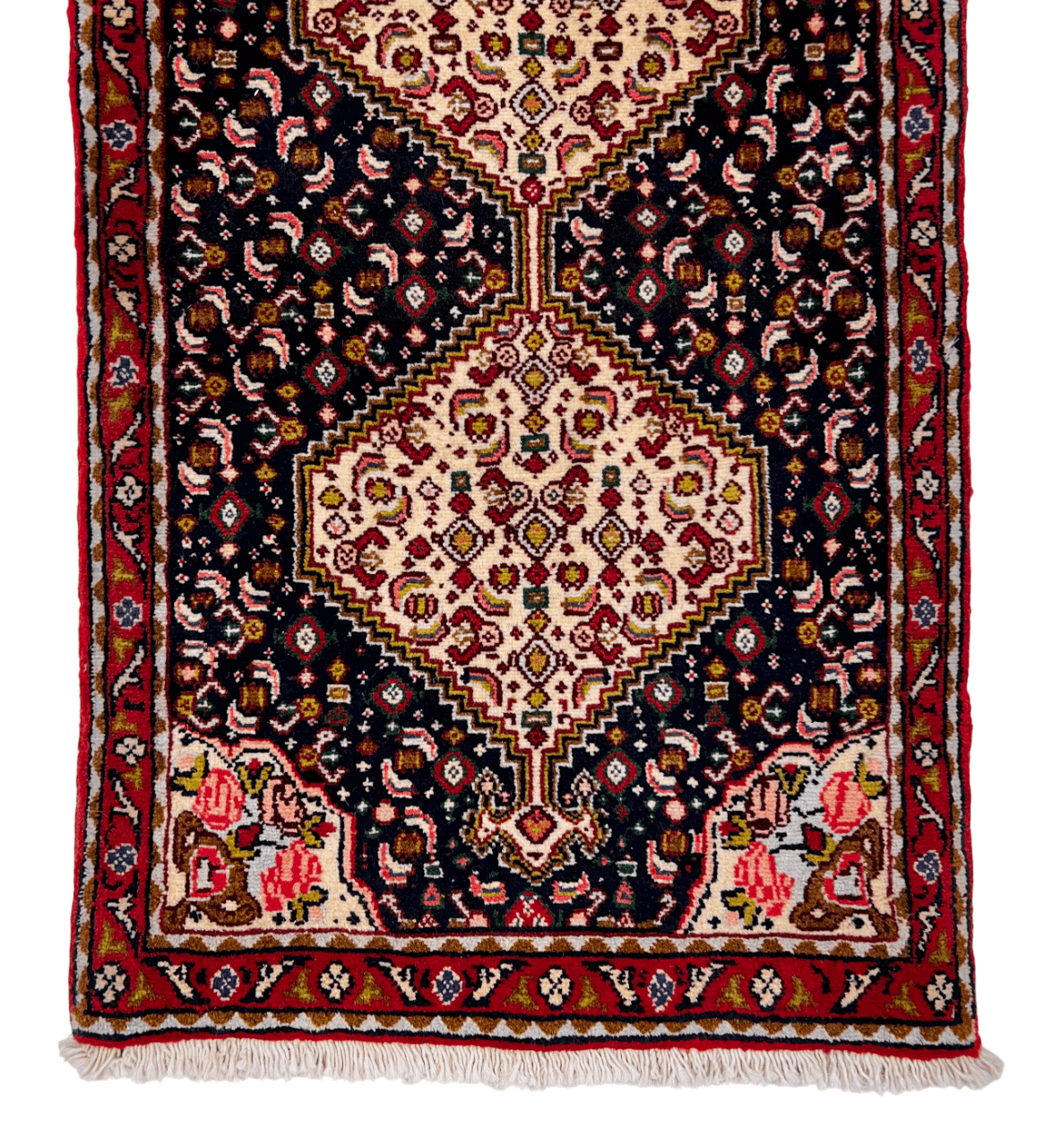 Persian Bijar (1'09"x7'08") indigo/red - Nuvé