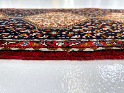 Persian Bijar (1'09"x7'08") indigo/red - Nuvé
