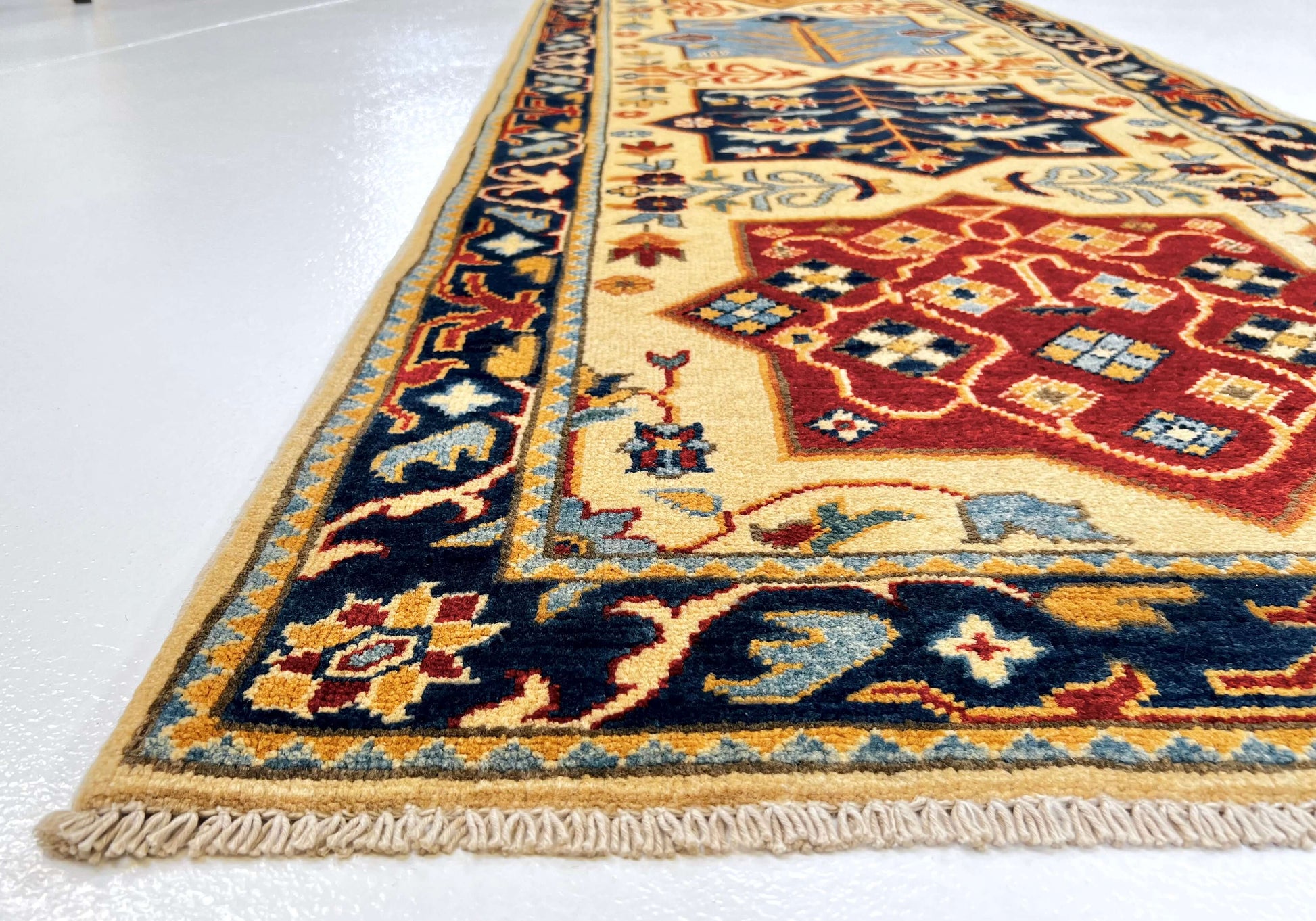 Kazak 2'10"x9'07" ivo/nav - Nuvé