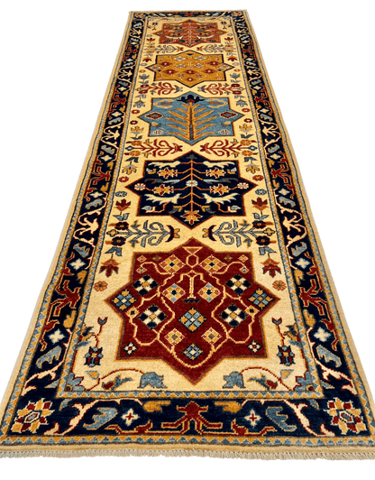 Kazak 2'10"x9'07" ivo/nav - Nuvé
