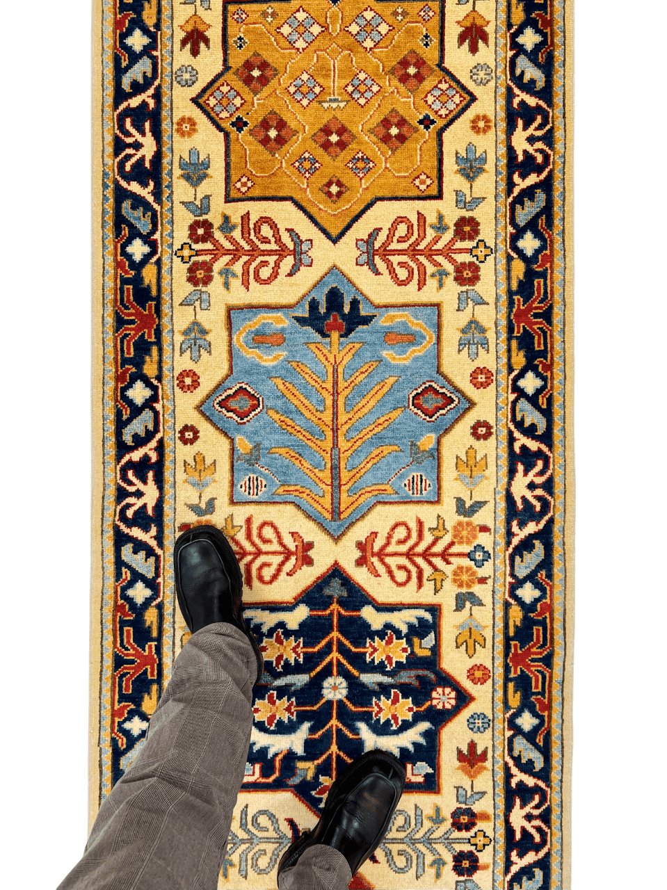 Kazak 2'10"x9'07" ivo/nav - Nuvé