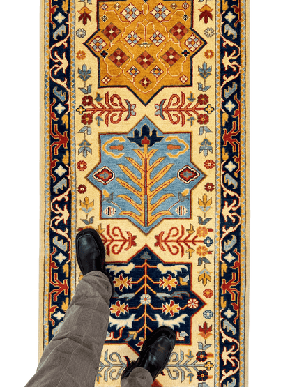 Kazak 2'10"x9'07" ivo/nav - Nuvé