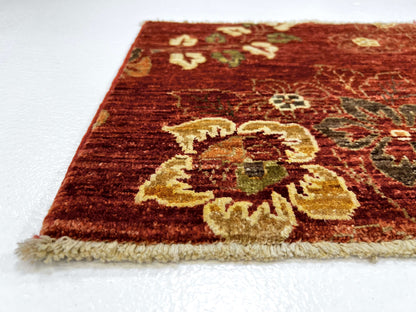 Vegetable-Dye with Silk Accents (18" square) rust - Nuvé