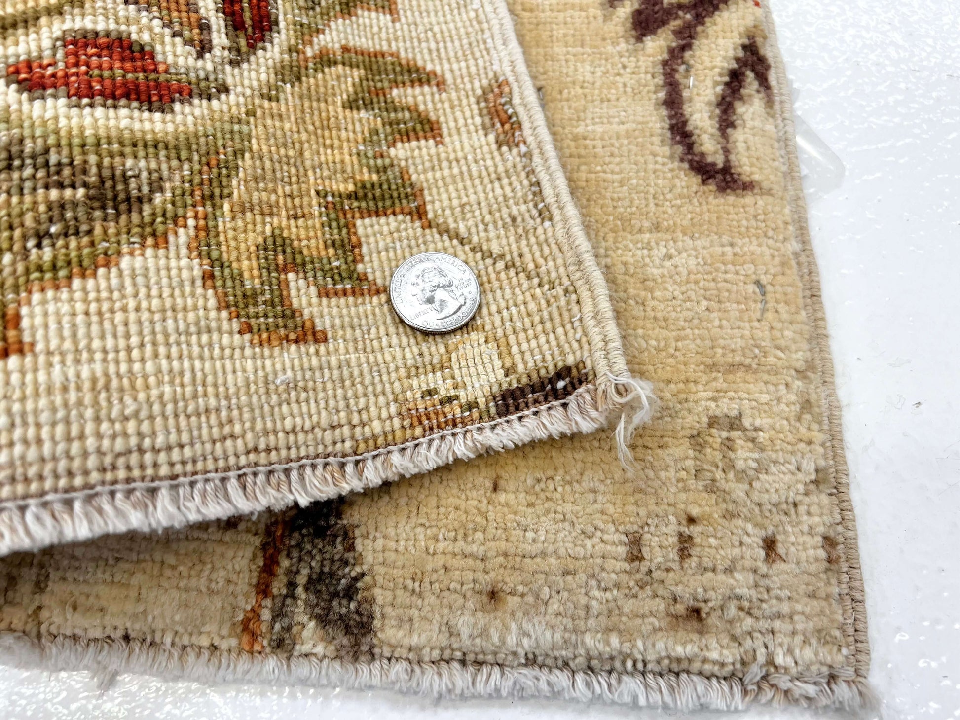 Vegetable-Dye with Silk Accents (18" square) ivory - Nuvé