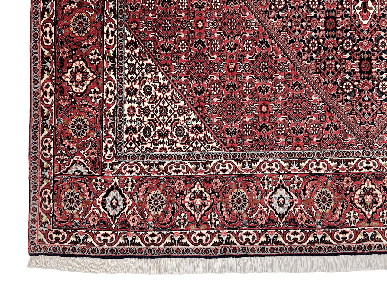 Persian Bijar (6'07"x9'05") red/indigo - Nuvé