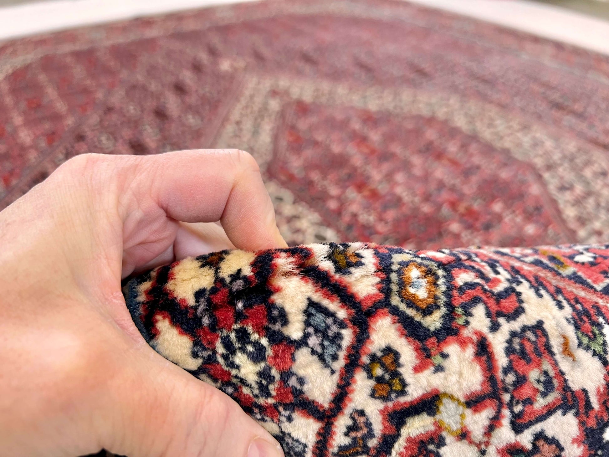 Persian Bijar (6'07"x9'05") red/indigo - Nuvé