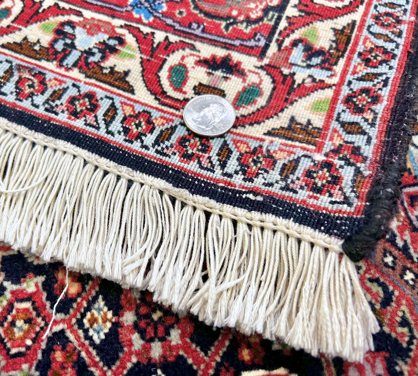 Persian Bijar (6'07"x9'05") red/indigo - Nuvé