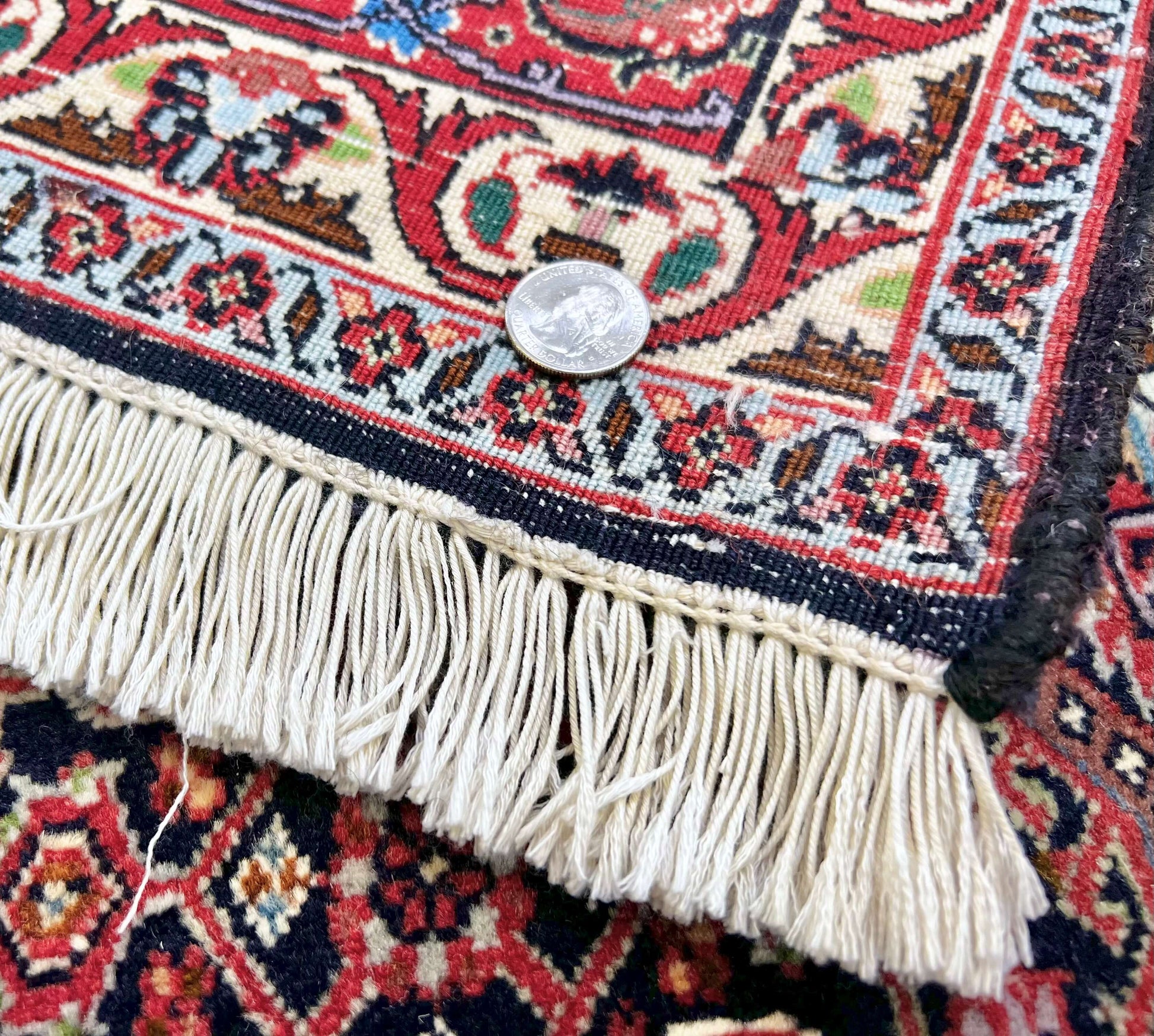 Persian Bijar (6'07"x9'05") red/indigo - Nuvé