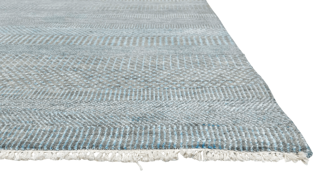 Durva/Grass Design (9'01"x12'02") lt.blue/gray