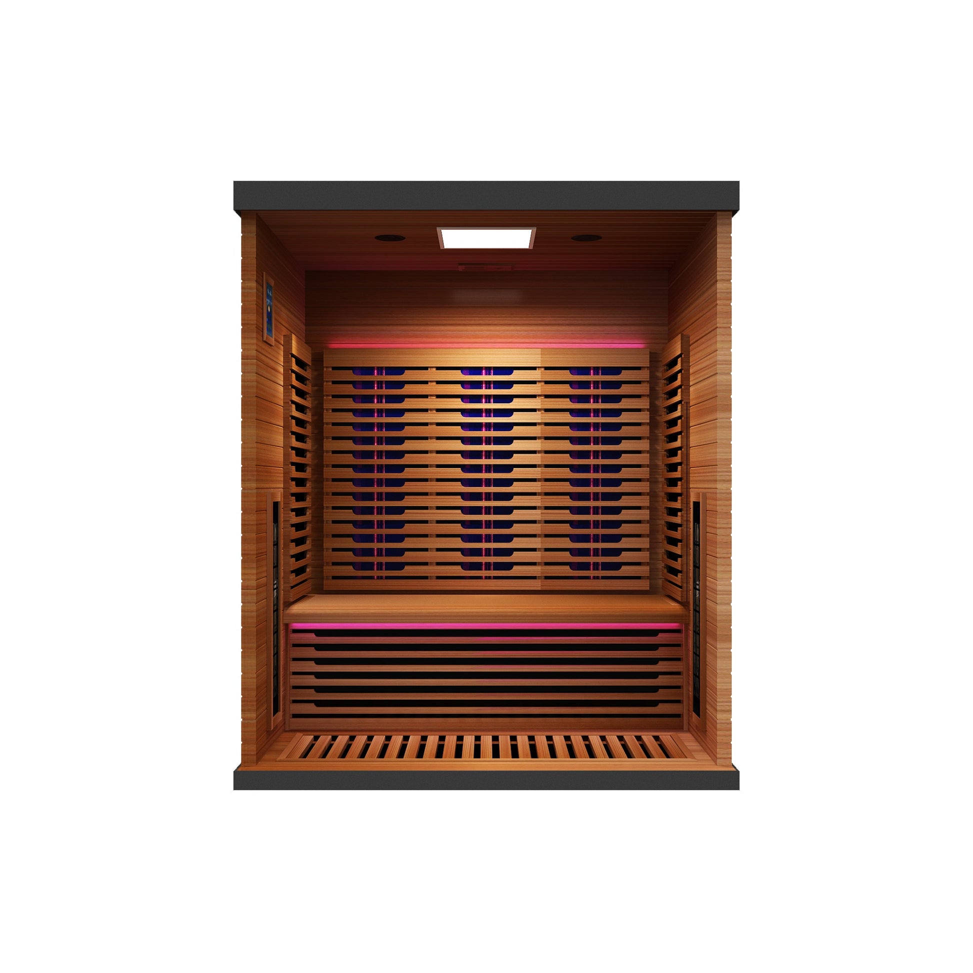Peak Saunas Matterhorn Luxury 3-Person Full Spectrum Infrared Sauna with Two XL Medical-Grade Red Light Therapy Panels & Smart WiFi App Control - Nuvé
