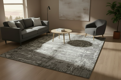Contemporary textured dark gray 10x14