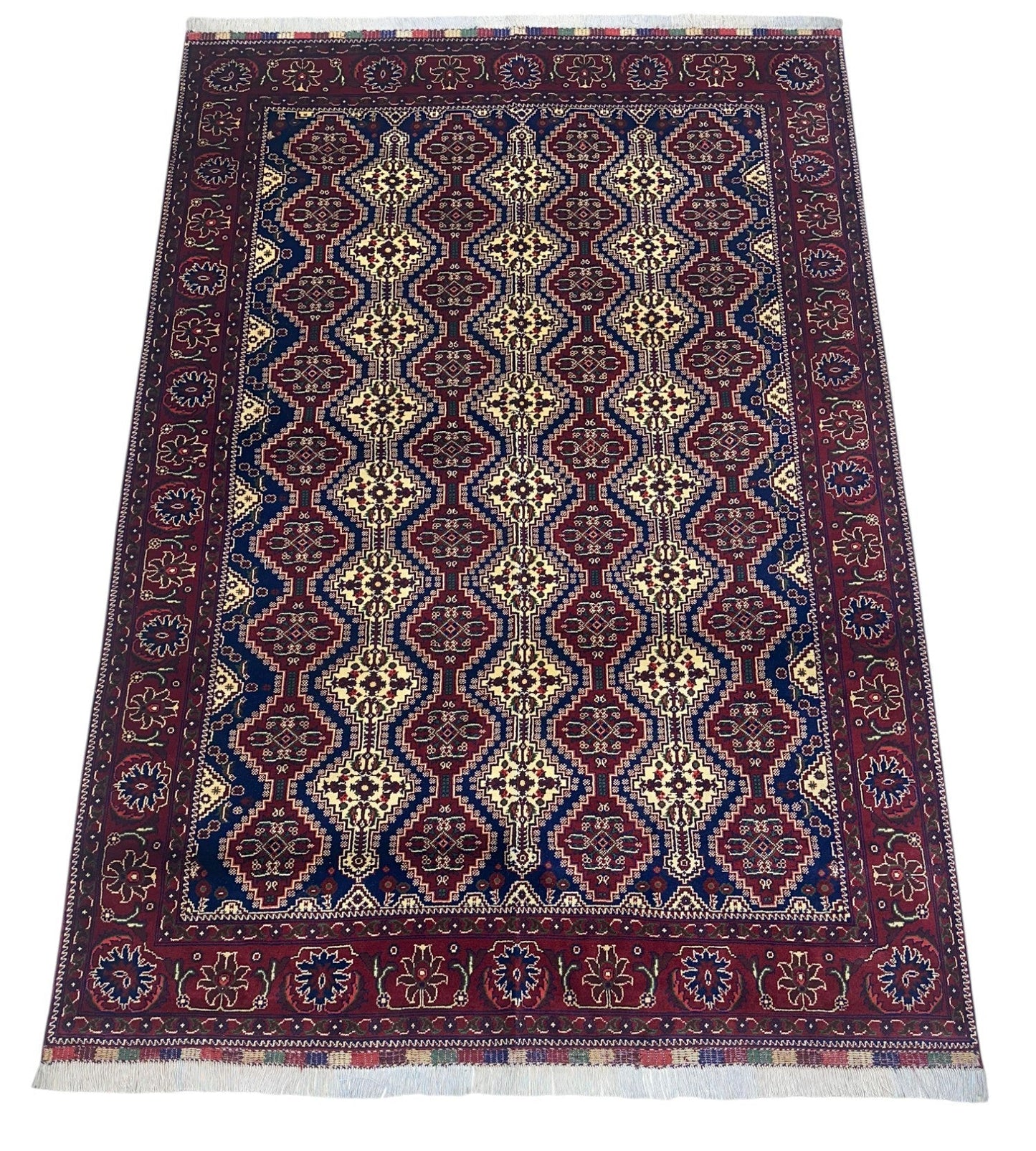 Hand-Knotted Afghani Yusufbai Wool Rug – 6’10″  x  9’10″ - Nuvé
