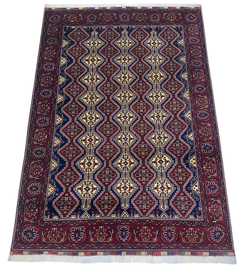 Hand-Knotted Afghani Yusufbai Wool Rug – 6’10″  x  9’10″ - Nuvé