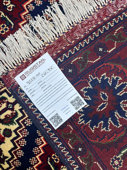 Hand-Knotted Afghani Yusufbai Wool Rug – 6’10″  x  9’10″ - Nuvé