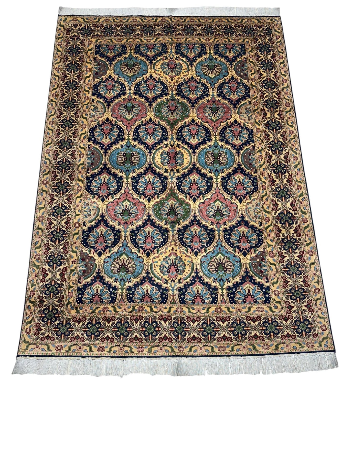 Hand-Knotted Afghani Heart Shape Wool Rug – 6’6″  x  9’2″ - Nuvé