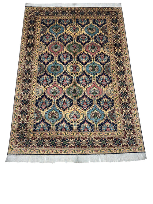 Hand-Knotted Afghani Heart Shape Wool Rug – 6’6″  x  9’2″ - Nuvé