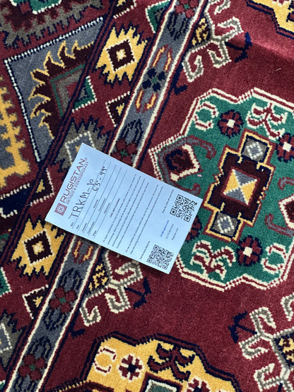 Hand-Knotted Afghani Turkmenistani Wool Rug – 6’5″  x  9’9″ - Nuvé