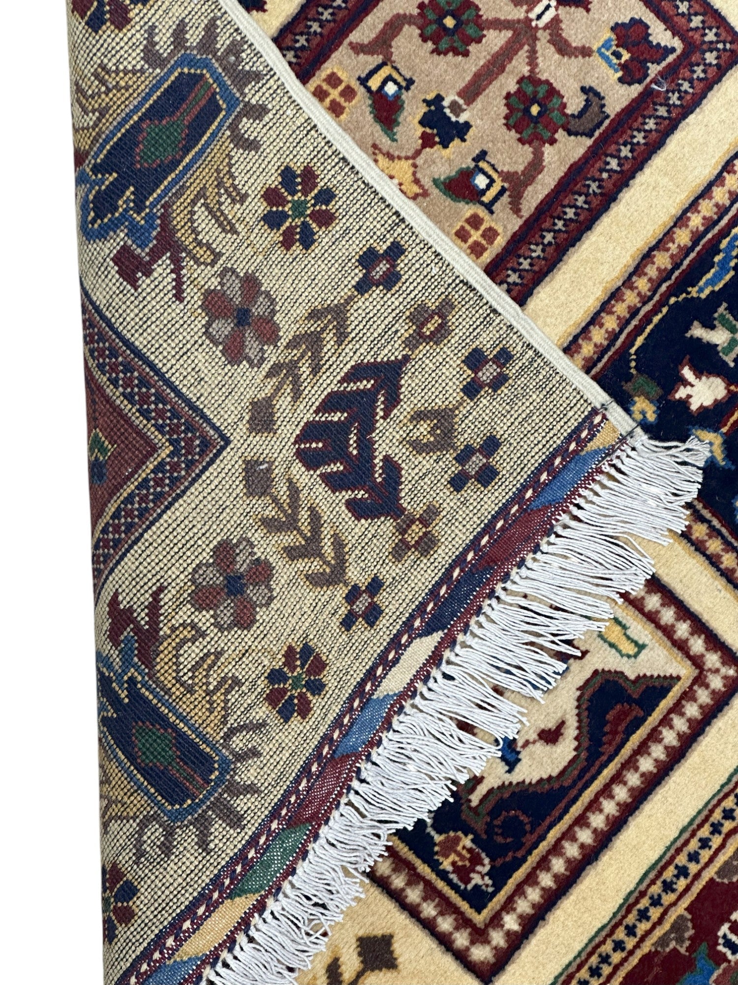 Hand-Knotted Afghani Bakhteiari Wool Rug – 3’5″  x  5’1″ - Nuvé