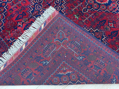 Hand-Knotted Afghani Zerkhaki Wool Rug – 6’7″  x  9’8″ - Nuvé