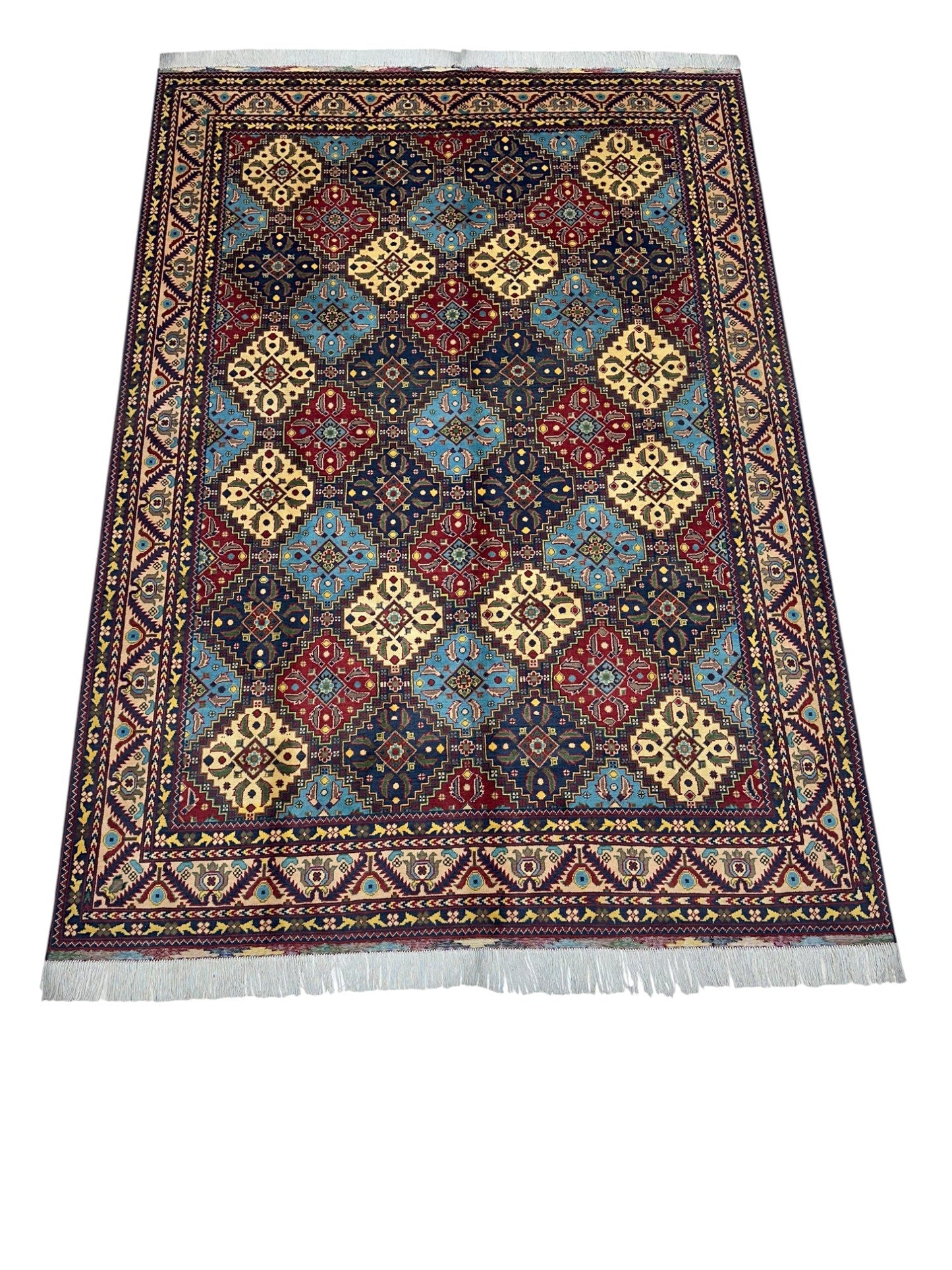 Hand-Knotted Afghani Kashi Wool Rug – 6’9″  x  9’6″ - Nuvé