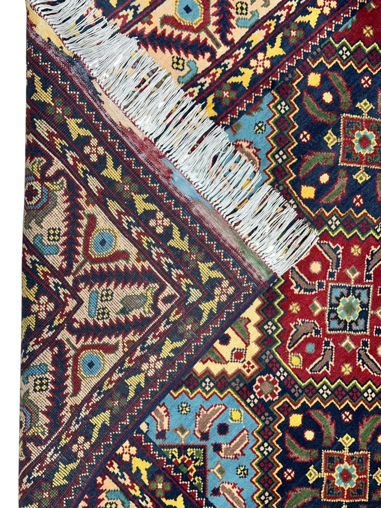 Hand-Knotted Afghani Kashi Wool Rug – 6’9″  x  9’6″ - Nuvé