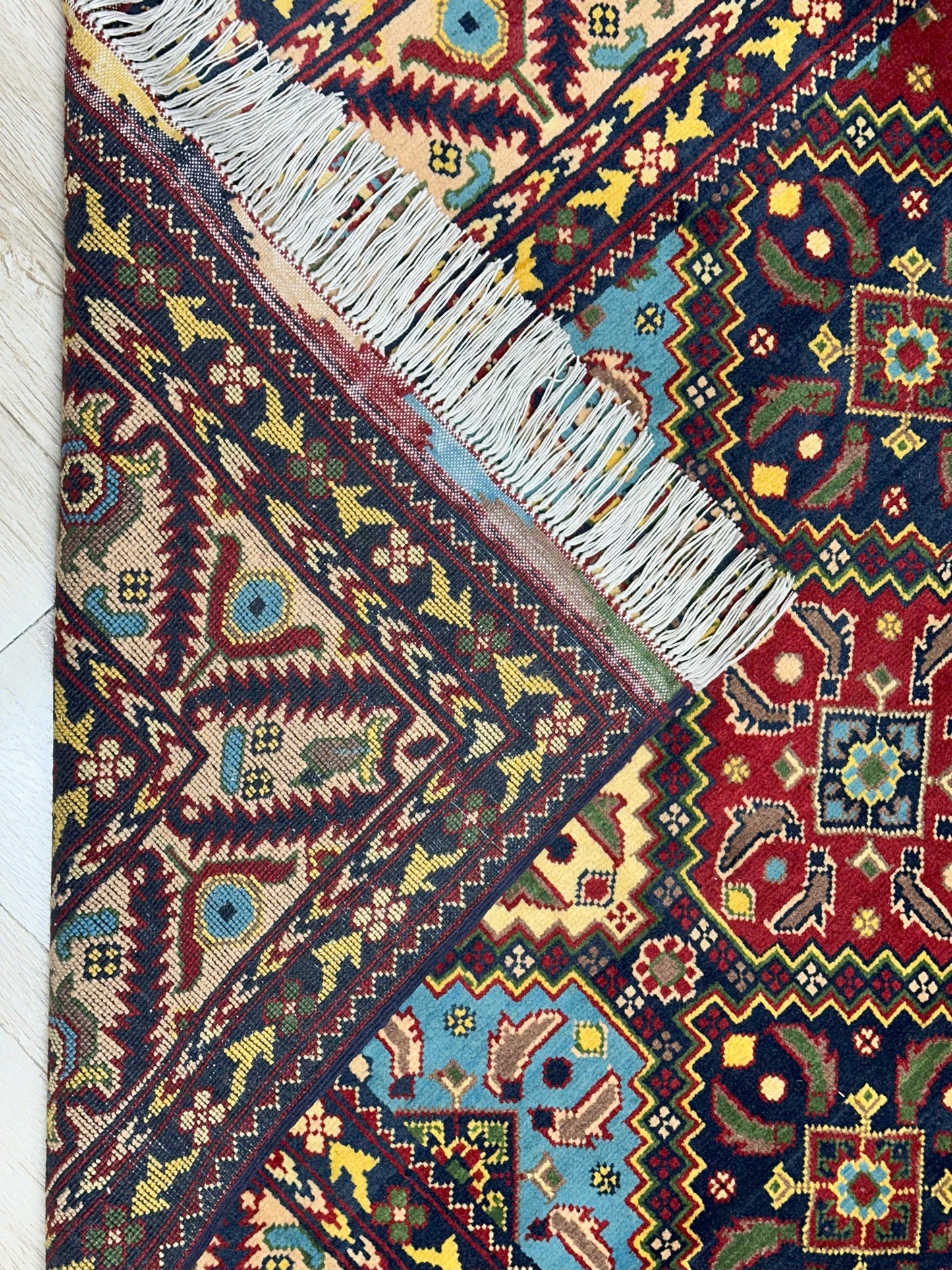Hand-Knotted Afghani Kashi Wool Rug – 6’9″  x  9’6″ - Nuvé