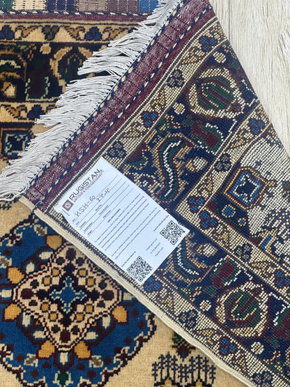 Hand-Knotted Afghani Kashi Wool Rug – 2’9″  x  4’4″ - Nuvé