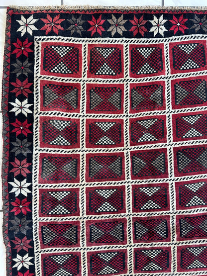 Hand-knotted Persian Tribal Khorramabad Wool Rug 4’3” x 6’10” - Nuvé