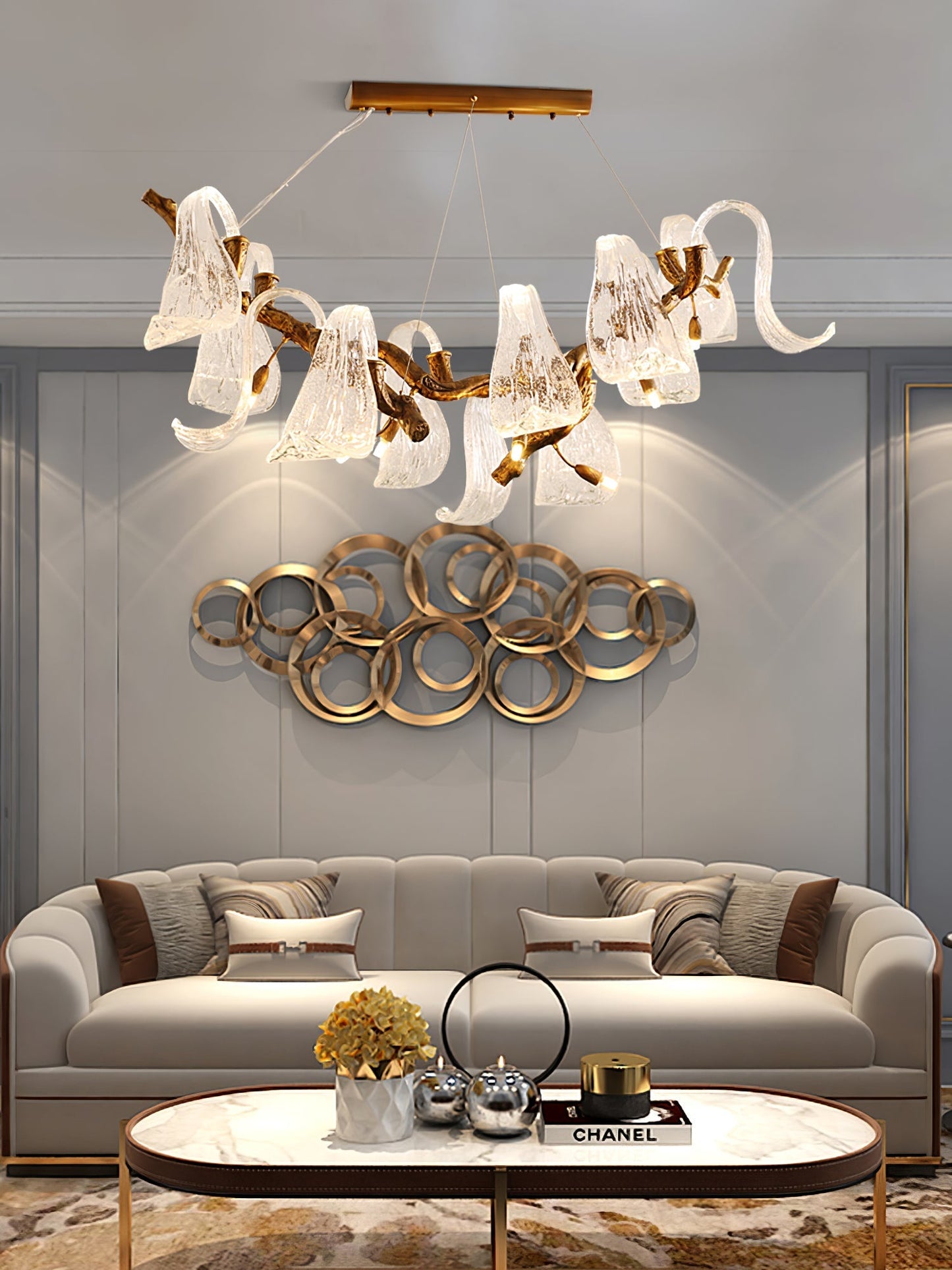 Icarus Wings Horizontal Chandelier - Nuvé