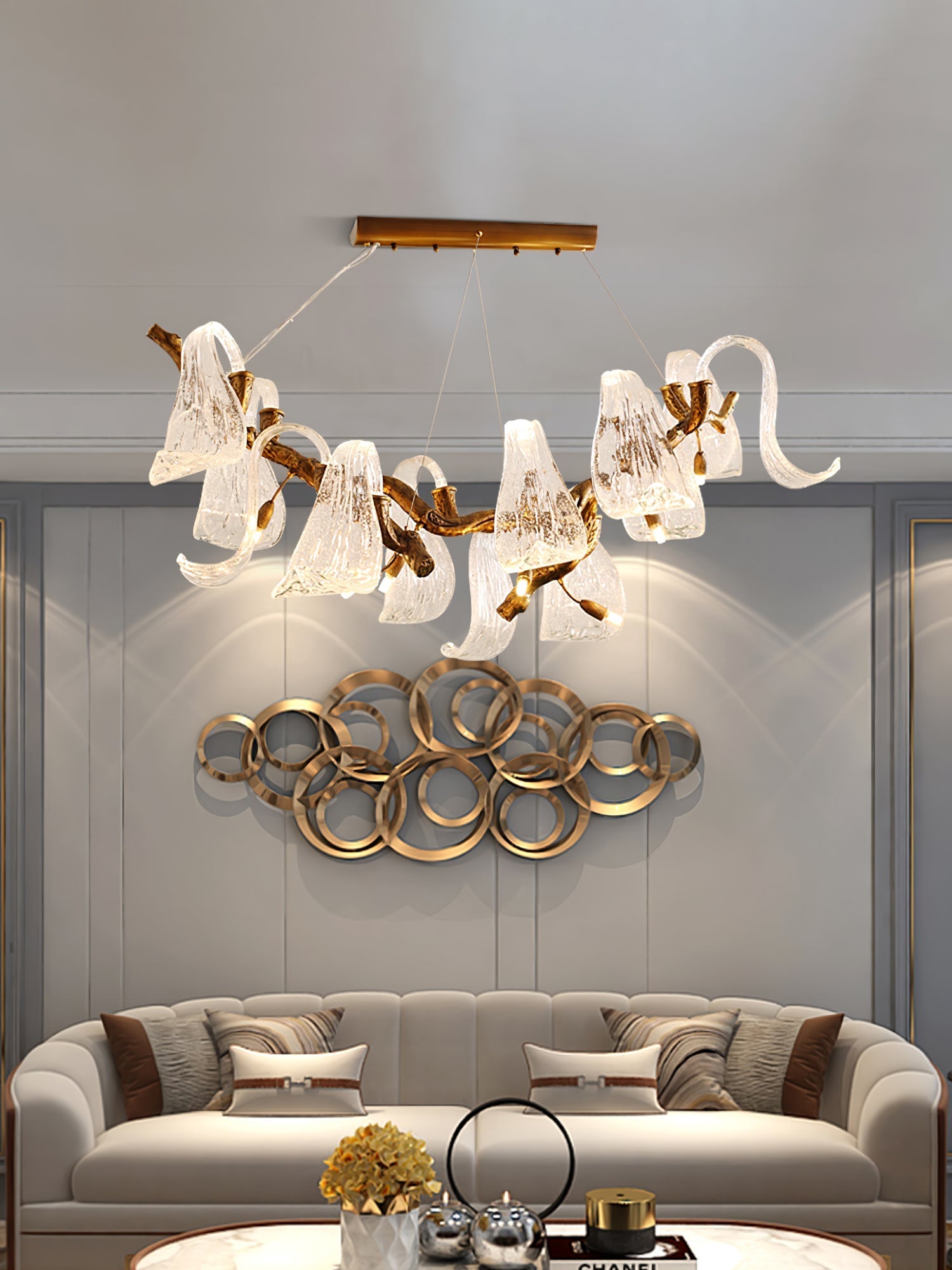 Icarus Wings Horizontal Chandelier - Nuvé
