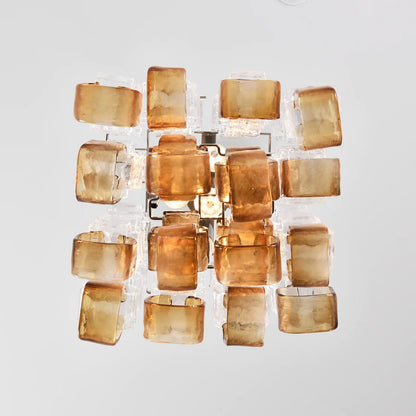 Ice Cube Glass Murano Chandelier - Nuvé
