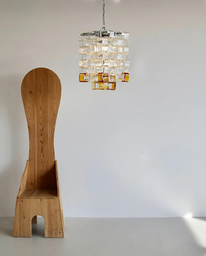 Ice Cube Glass Murano Chandelier - Nuvé