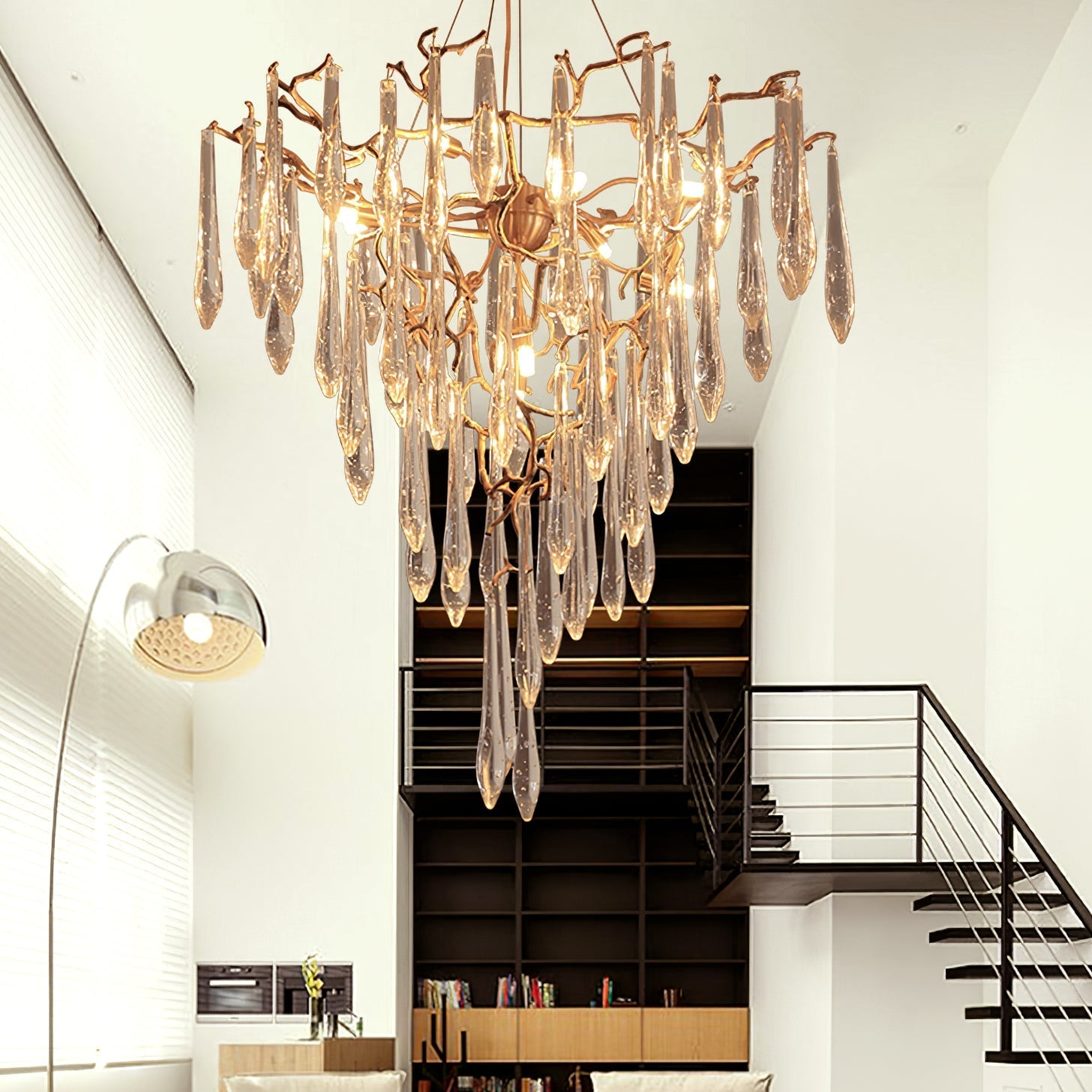 Icicle Crystal Chandelier - Nuvé