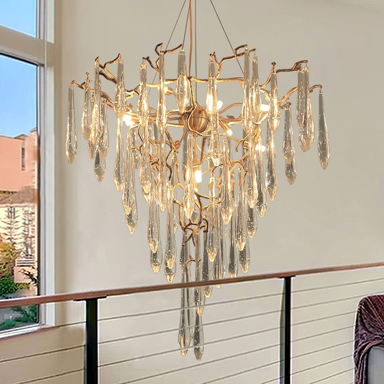 Icicle Crystal Chandelier - Nuvé