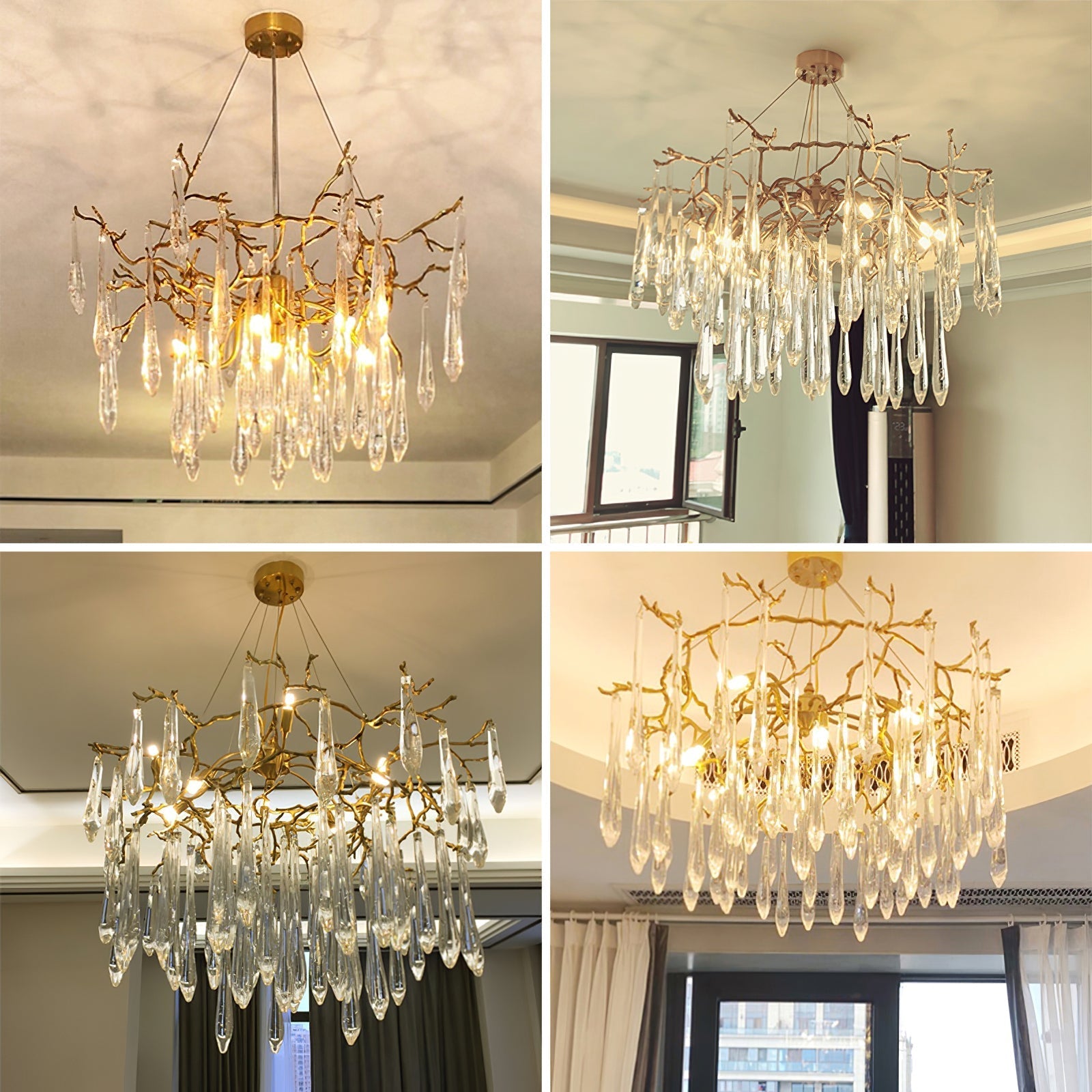 Icicle Crystal Chandelier - Nuvé