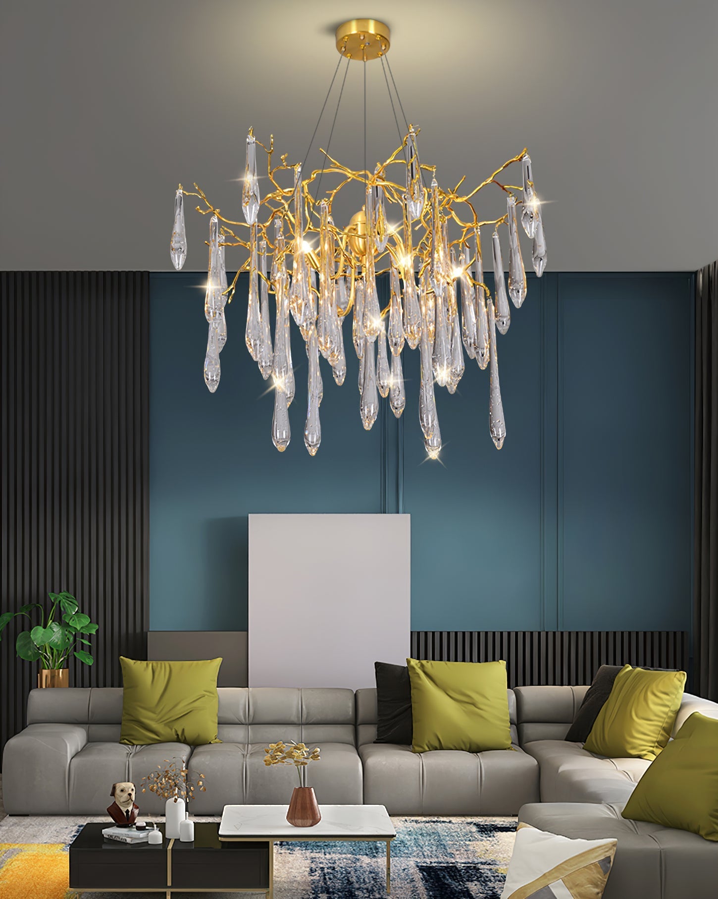 Icicle Crystal Chandelier - Nuvé