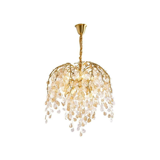 Idyllic Glass Leaves Chandelier - Nuvé