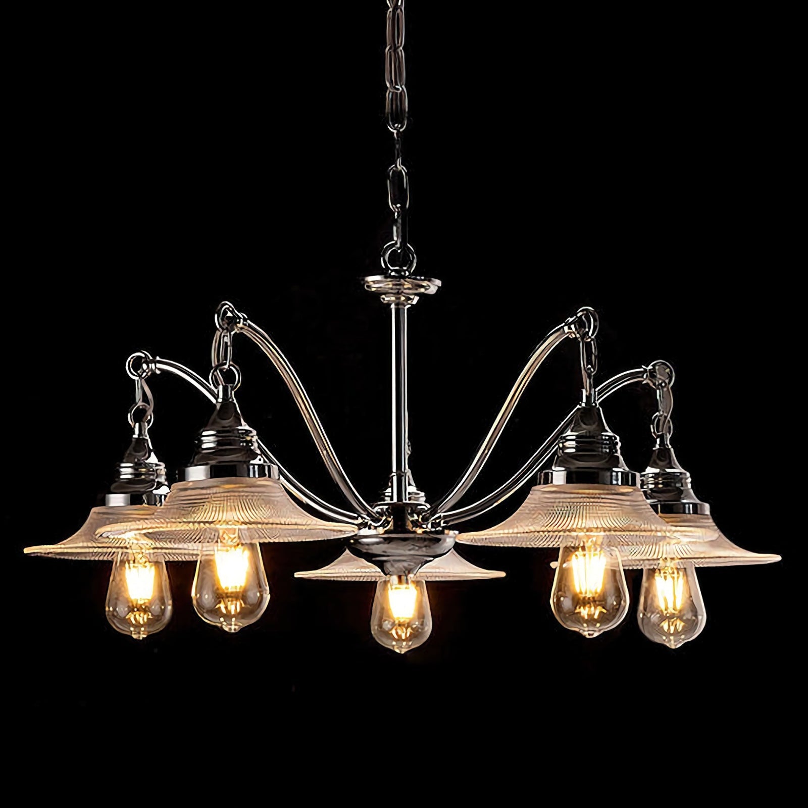 Farmhouse Glass Chandelier - Nuvé