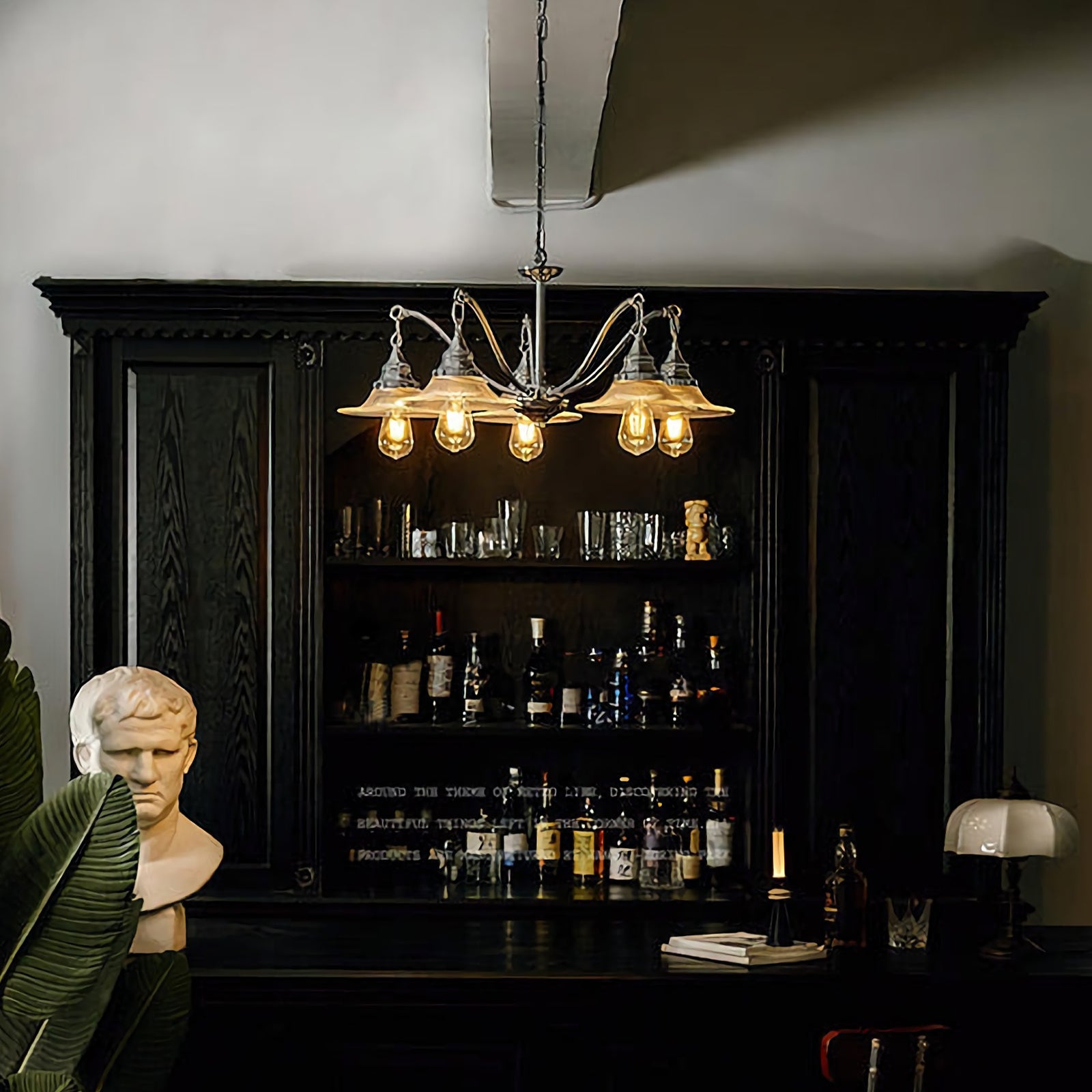 Farmhouse Glass Chandelier - Nuvé